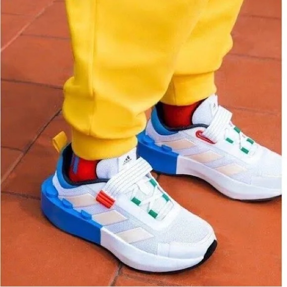 adidas Tech Runner EL x LEGO 'White Shock Blue' (Unisex) - Picture 2 of 5
